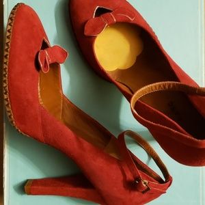 Vintage  Suede Red Marc Jacobs Shoes